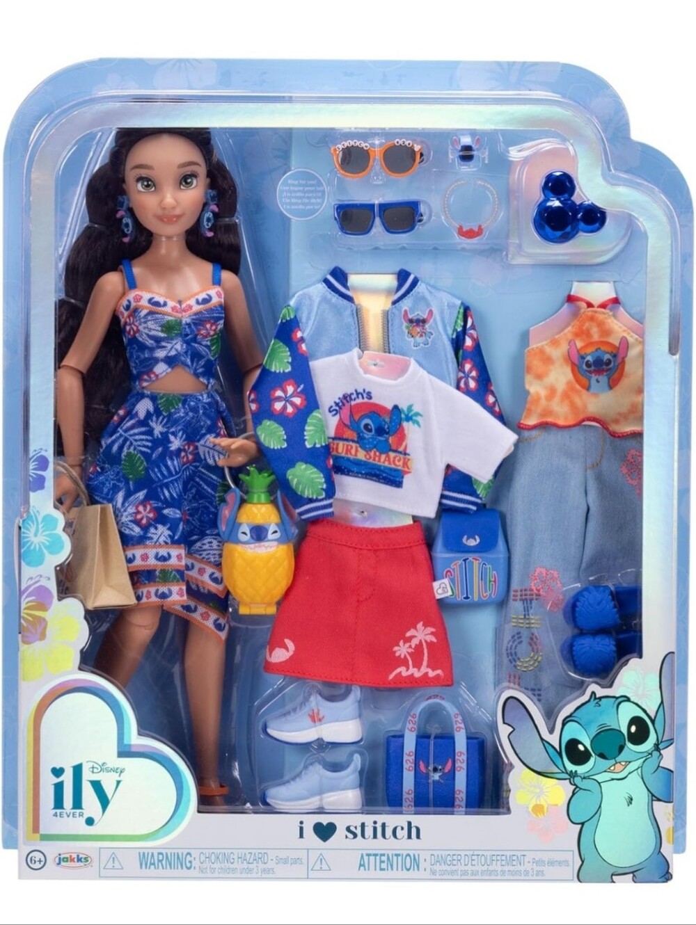 Disney ILY "STITCH" 3 Doll Lot LILO & 2 Barbies 3 Complete Outfits ♡CUTE